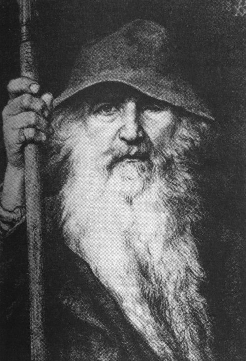 Odin the Wanderer by Georg 
        von 
        Rosen, 1886